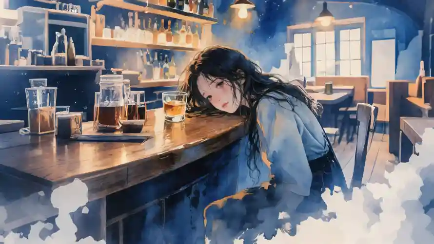 4k微醺壁纸 - 小酒馆 - 吧台场景 - 吧台少女「哲风壁纸」 4k微醺壁纸 - 小酒馆 - 吧台场景 - 吧台少女「哲风壁纸」