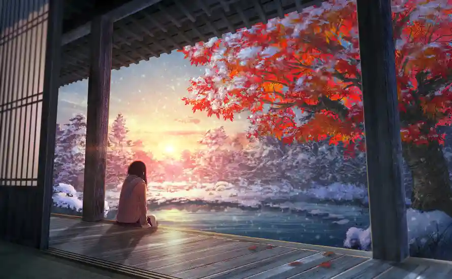 4k动漫壁纸 - 动画 - 背影 - 二次元「哲风壁纸」
