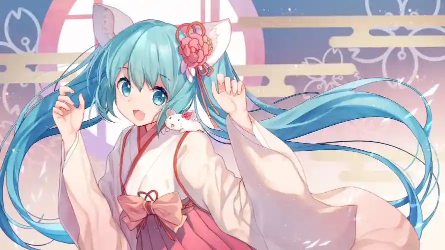 4k猫耳壁纸 - 初音未来 - 日系插画 - 猫耳少女「哲风壁纸」 4k猫耳壁纸 - 初音未来 - 日系插画 - 猫耳少女「哲风壁纸」