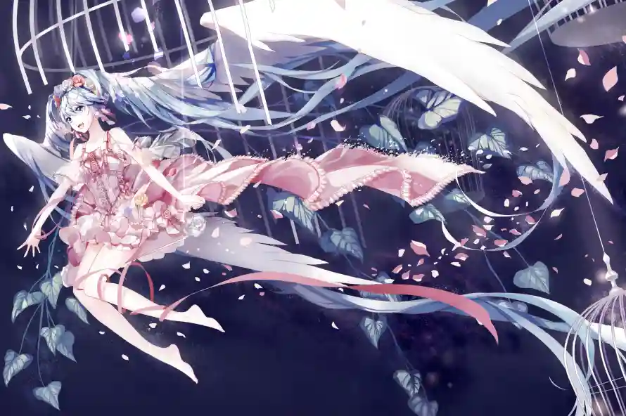 4k天使壁纸 - 初音未来 - 动漫角色 - 天使形象「哲风壁纸」