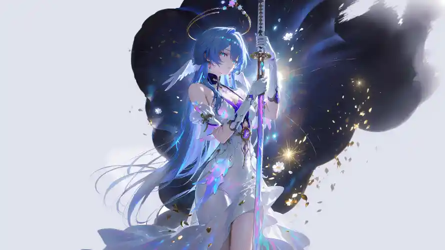 4k原神壁纸 - 武士刀 - 星光特效 - 暗黑背景「哲风壁纸」 4k原神壁纸 - 武士刀 - 星光特效 - 暗黑背景「哲风壁纸」