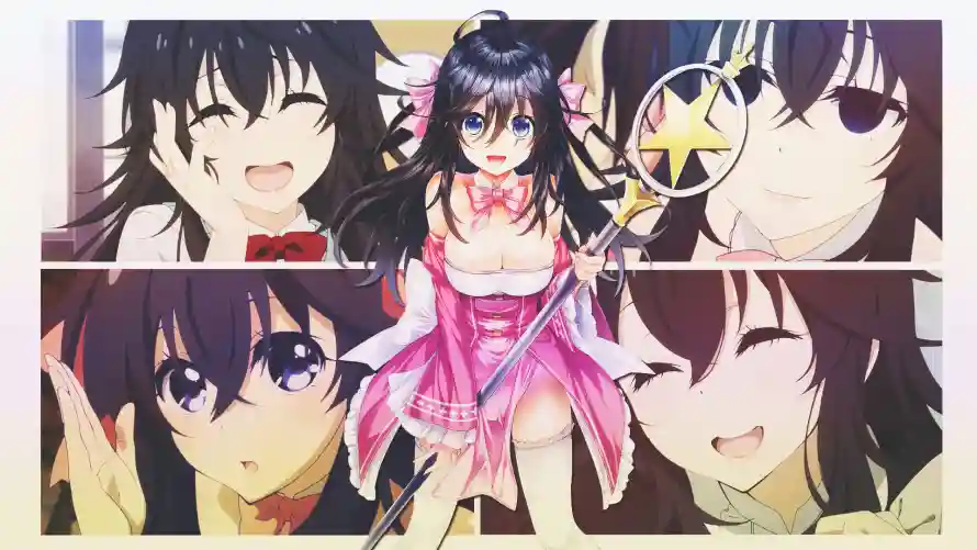 4k美少女壁纸 - 动漫角色 - 星杖少女 - 粉色魔装「哲风壁纸」