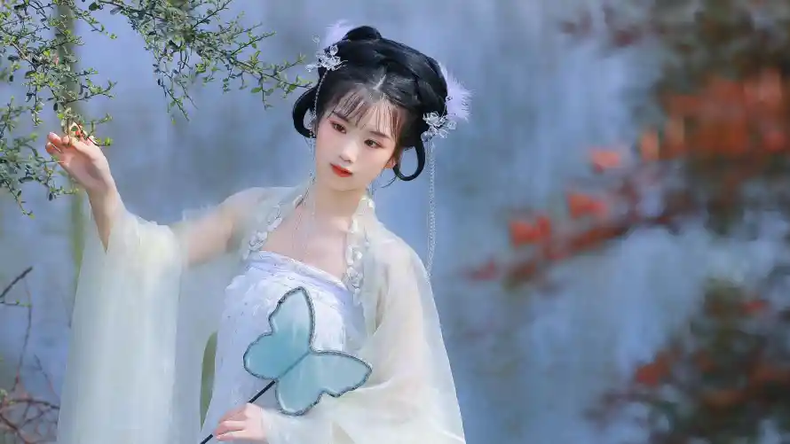 4k古装壁纸 - 美女 - 传统服饰 - 古典妆容「哲风壁纸」