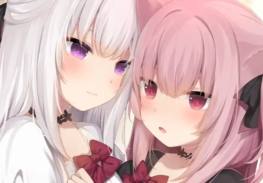 4k二次元壁纸 - 原创角色 - 画师oc - 白发粉发「哲风壁纸」 4k二次元壁纸 - 原创角色 - 画师oc - 白发粉发「哲风壁纸」
