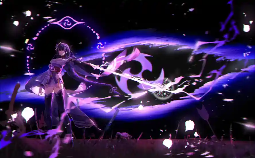 4k原神壁纸 - 稻妻 - 薙刀 - 雷光「哲风壁纸」