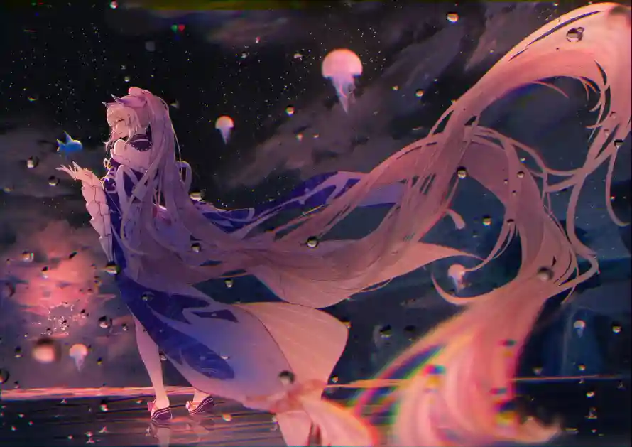 4k原神壁纸 - 手绘 - 插画 - 星空「哲风壁纸」