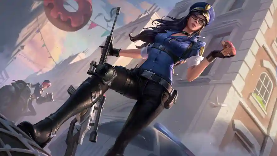 5k制服壁纸-CG動畫和枪械-美女警察免费下载「哲风壁纸」
