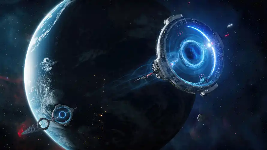 4k地球壁纸 - 太空宇宙 - 太空环轨 - 宇宙探索「哲风壁纸」
