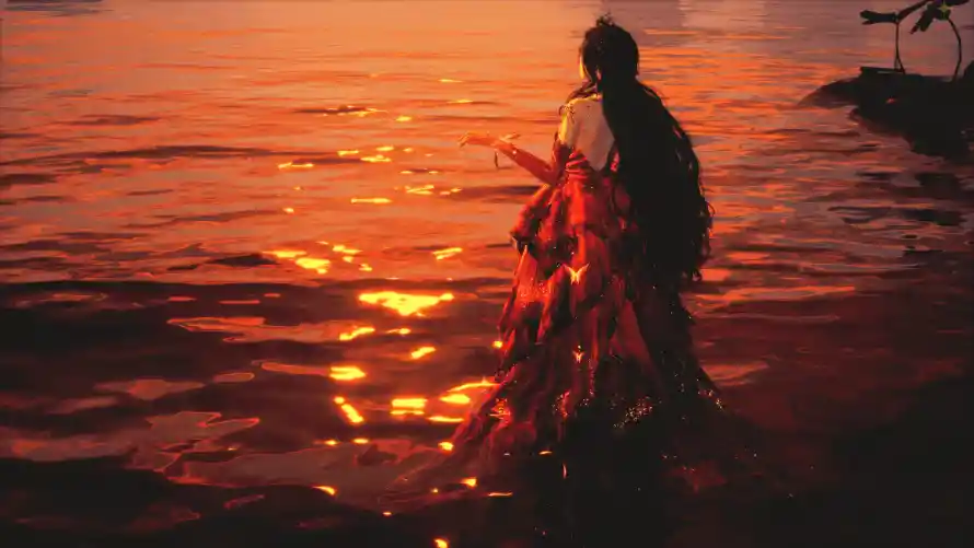 4k夕阳壁纸 - 水边 - 背影 - 黄昏「哲风壁纸」 4k夕阳壁纸 - 水边 - 背影 - 黄昏「哲风壁纸」