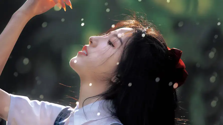 4k古风壁纸 - 美女 - 发饰细节 - 古风美女「哲风壁纸」