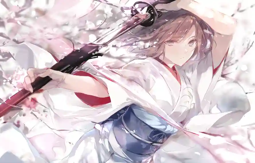 2k动漫壁纸-两仪式和和服-空之境界热门的壁纸「哲风壁纸」