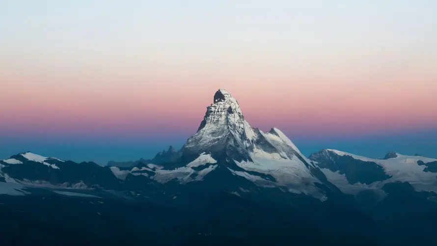 4k晨曦美景壁纸 - 晨曦自然 - 晨曦雪山 - 雪山背景「哲风壁纸」