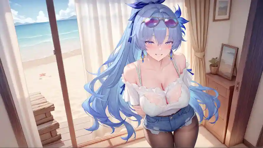 4k美女壁纸 - 蓝发 - 动漫少女 - 少女形象「哲风壁纸」 4k美女壁纸 - 蓝发 - 动漫少女 - 少女形象「哲风壁纸」