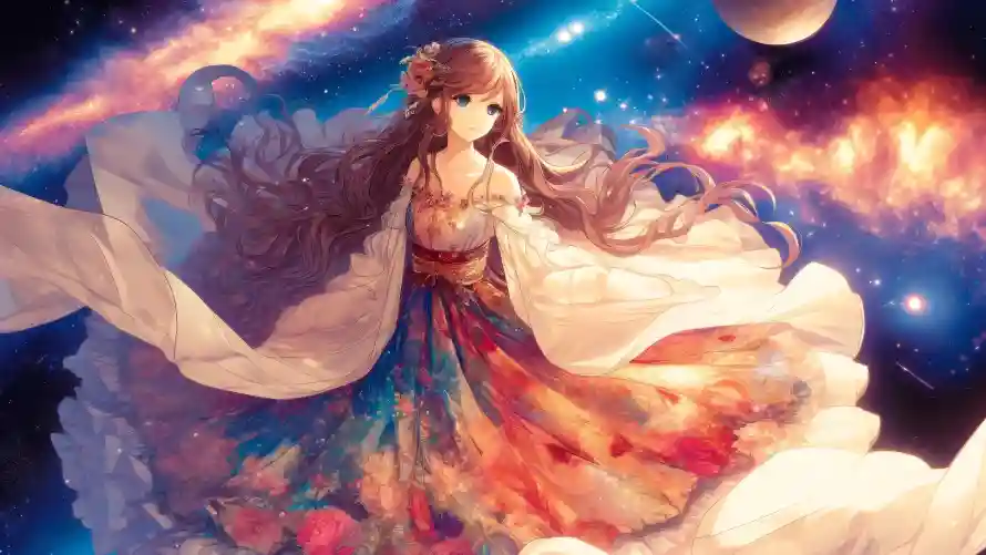 4k宇宙壁纸 - 少女 - 插画 - 星云「哲风壁纸」 4k宇宙壁纸 - 少女 - 插画 - 星云「哲风壁纸」