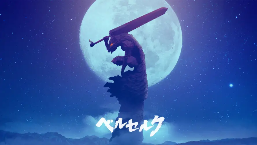 4k动漫壁纸 - 巨剑 - 月夜 - 格斯「哲风壁纸」