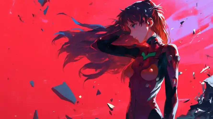 4k动漫壁纸 - eva - 明日香 - 动漫角色「哲风壁纸」