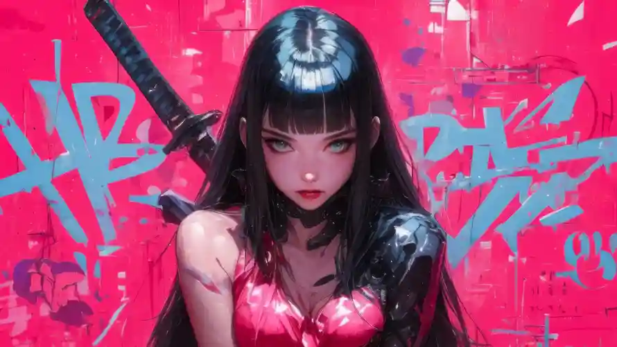 4k动漫壁纸 - 少女 - 红色系 - 动漫少女「哲风壁纸」