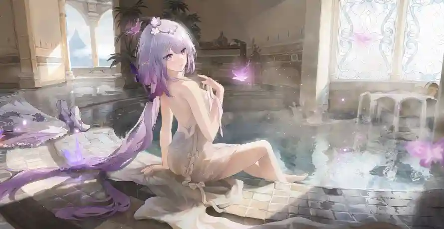 4k少女壁纸 - 蝶 - 蝶元素 - 光影少女「哲风壁纸」