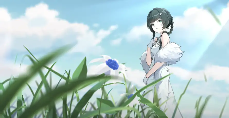 4k夏日壁纸 - 少女 - 清新 - 漫步「哲风壁纸」