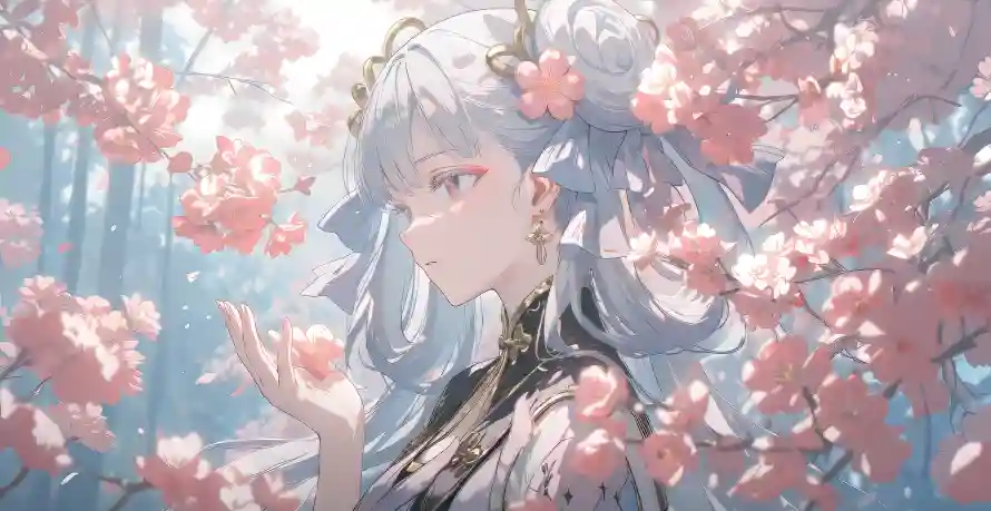 4k少女壁纸 - 春日 - 樱花 - 角色「哲风壁纸」