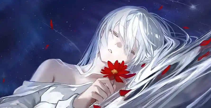 4k少女壁纸 - 持花 - 动漫少女 - 持花少女「哲风壁纸」