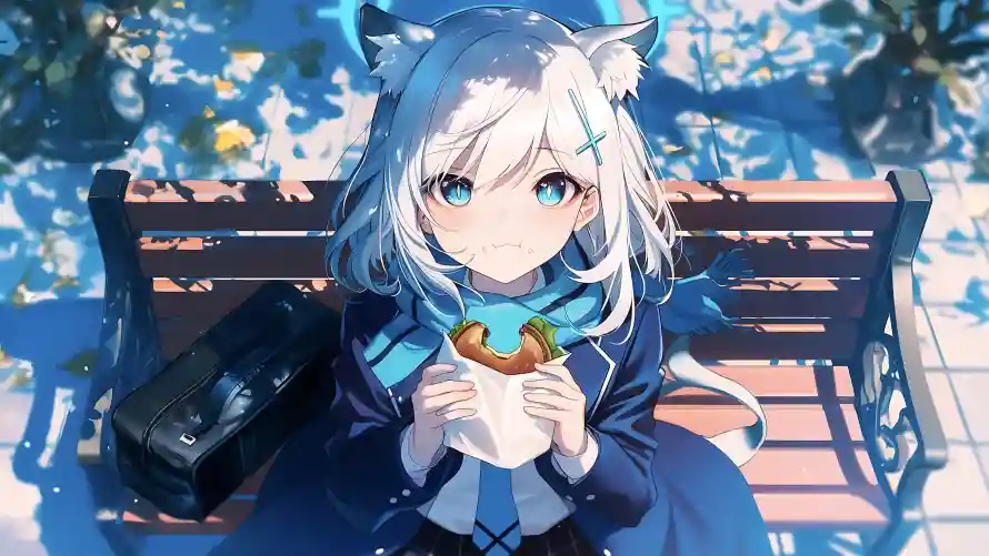 4k动漫壁纸 - 少女 - 猫耳 - 秋日「哲风壁纸」