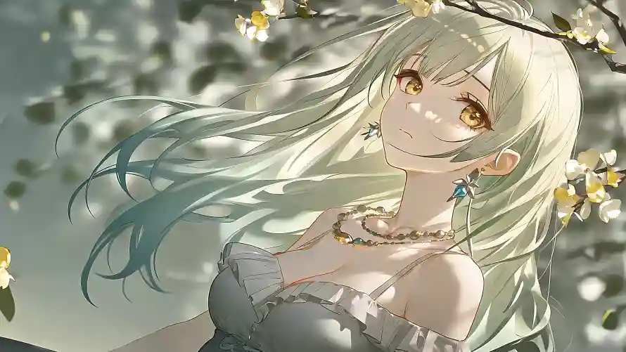 4k少女壁纸 - 绿 - 动漫少女 - 少女插画「哲风壁纸」