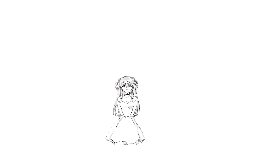 4k动漫壁纸 - 少女 - eva - 简约线条「哲风壁纸」 4k动漫壁纸 - 少女 - eva - 简约线条「哲风壁纸」