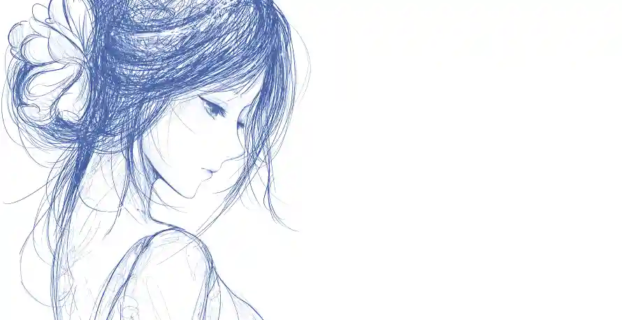 4k少女壁纸 - 线稿 - 侧颜少女 - 少女插画「哲风壁纸」 4k少女壁纸 - 线稿 - 侧颜少女 - 少女插画「哲风壁纸」