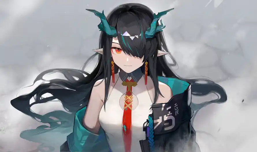 10k红眼壁纸-奇幻元素壁纸和龙女-幻想设定壁纸推荐「哲风壁纸」