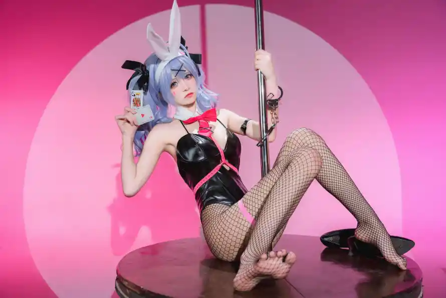 4k性感壁纸 - cos - 钢管舞 - 兔耳cos「哲风壁纸」