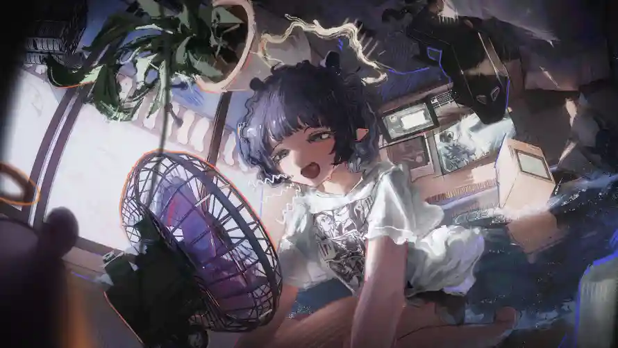 4k夏日壁纸 - 少女 - 窗台 - 绿植「哲风壁纸」 4k夏日壁纸 - 少女 - 窗台 - 绿植「哲风壁纸」