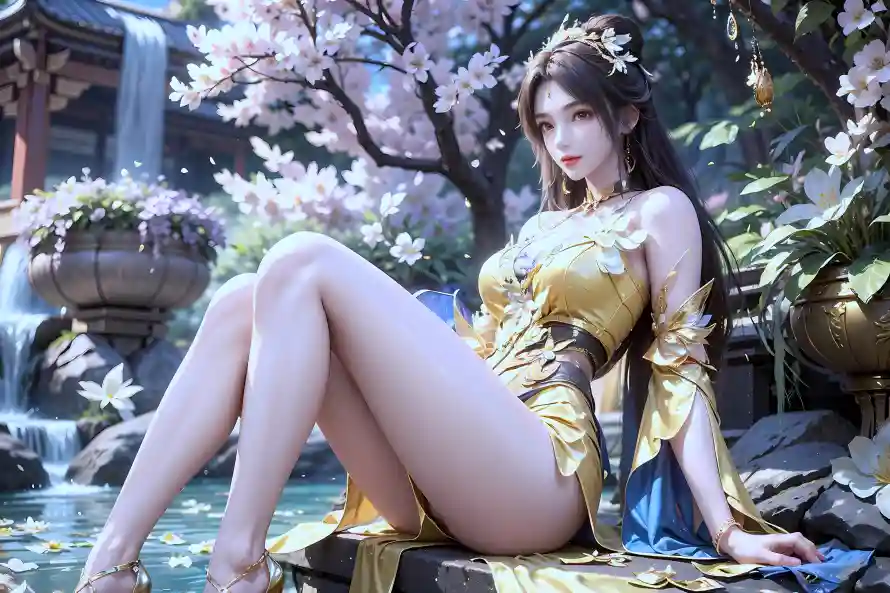 4k王曦壁纸 - 古典园林 - 完美世界 - 樱花瀑布「哲风壁纸」 4k王曦壁纸 - 古典园林 - 完美世界 - 樱花瀑布「哲风壁纸」