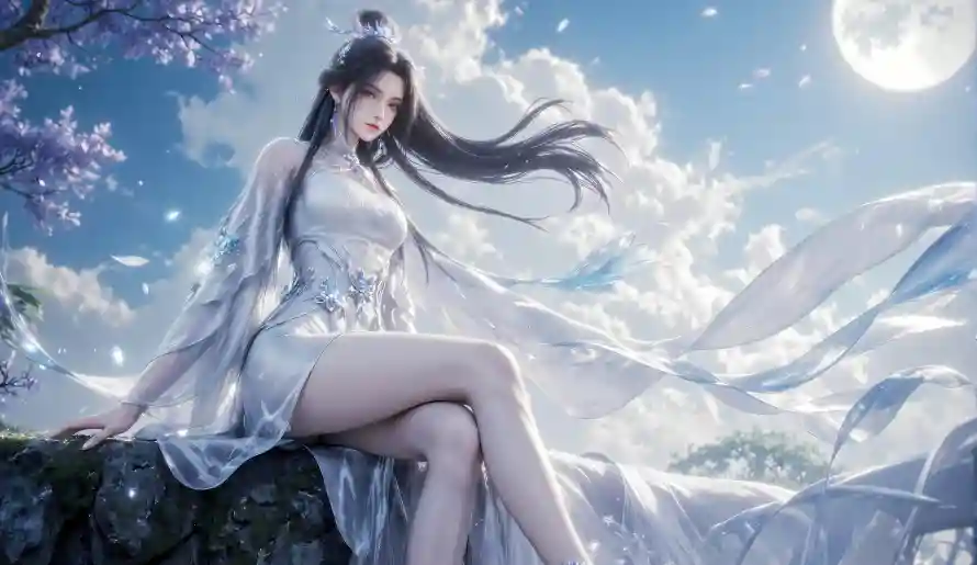 4k诛仙壁纸 - 陆雪琪 - 云境花树 - 仙风壁纸「哲风壁纸」