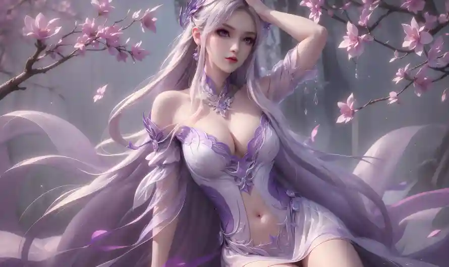 4k小医仙壁纸 - 斗破苍穹 - 花海场景 - 紫发美少女「哲风壁纸」 4k小医仙壁纸 - 斗破苍穹 - 花海场景 - 紫发美少女「哲风壁纸」