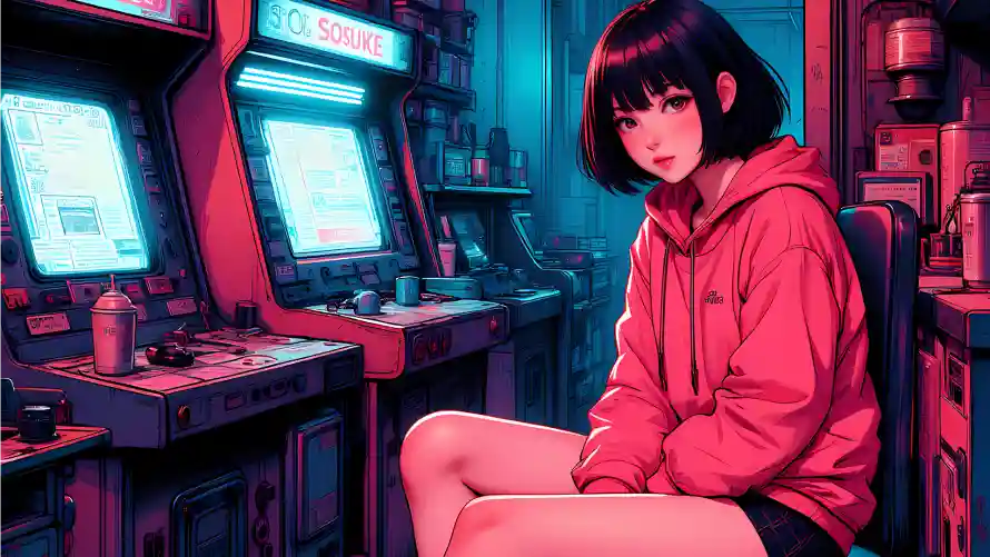 4k女孩壁纸 - 插画 - 高饱和 - 动漫少女「哲风壁纸」