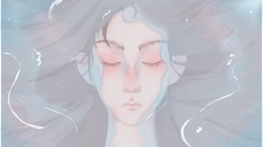 4k插画壁纸 - 水 - 水元素 - 插画风格「哲风壁纸」