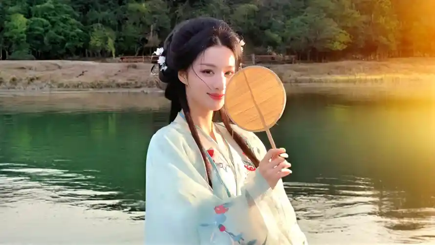 4k美女壁纸 - 王楚然 - 中式美学 - 古装穿搭「哲风壁纸」