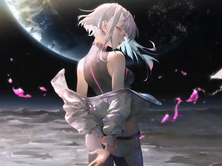 4k少女壁纸 - 2077 - 少女插画 - 未来宇宙「哲风壁纸」