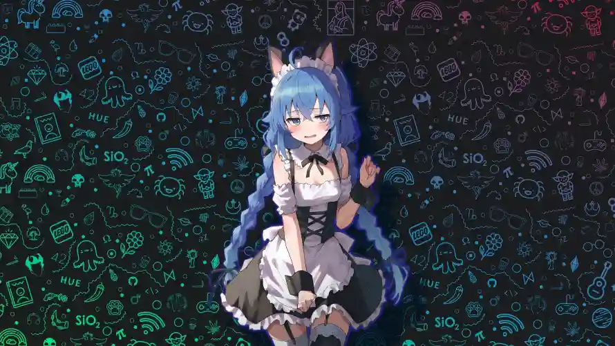 4k女仆装壁纸 - 洛琪希 - 动漫插画 - 无职转生「哲风壁纸」