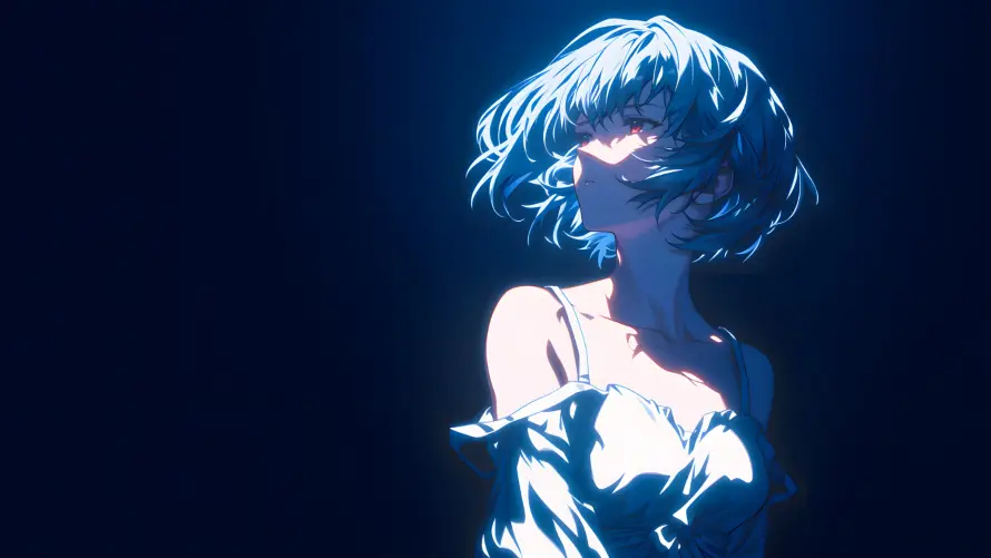 4k蓝发壁纸 - eva - 凌波丽 - 动漫角色「哲风壁纸」