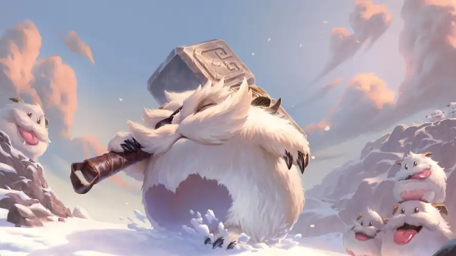 4k魄罗壁纸-LOL与冰雪场景-壁纸分享「哲风壁纸」
