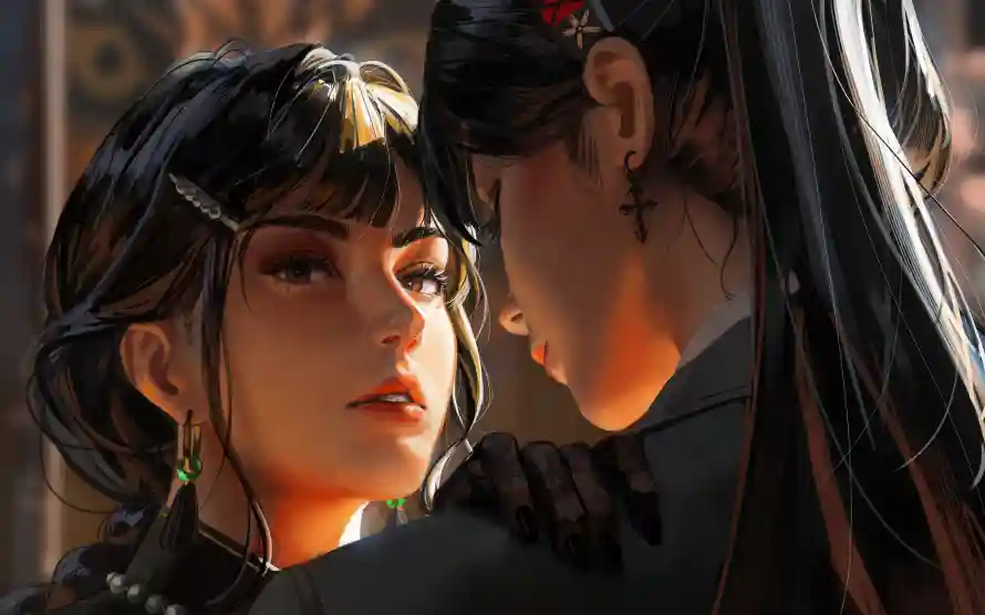 4k动漫壁纸 - 少女 - 双少女 - 动漫少女「哲风壁纸」