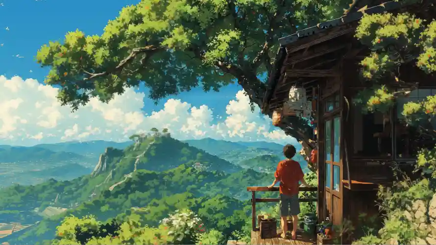 4k山庄壁纸-风景 - 远山-壁纸推荐「哲风壁纸」