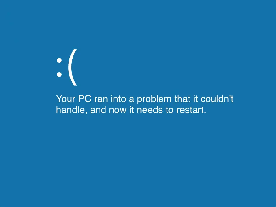 4k微软壁纸 - 蓝屏 - 重启 - BSOD「哲风壁纸」