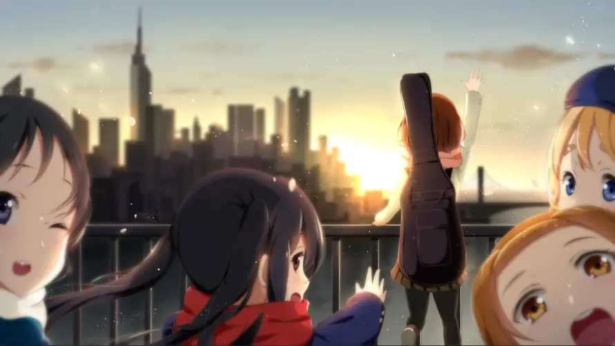 4k黄昏壁纸 - 平泽唯 - 秋山澪 - k-on「哲风壁纸」