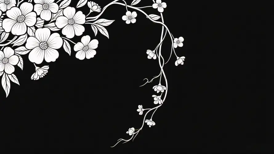 4k树枝壁纸 - 简约 - 花卉 - 花朵「哲风壁纸」