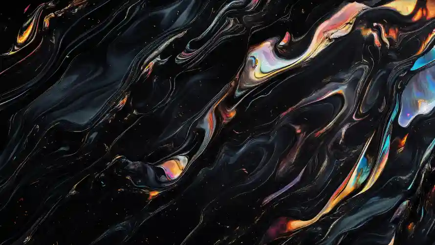 4k光泽壁纸 - 多彩 - 油彩 - 流体「哲风壁纸」