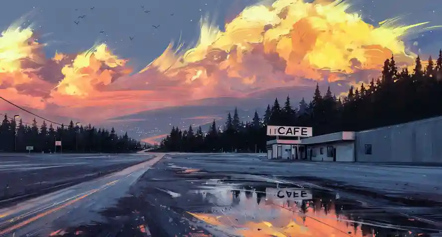 4k夜景壁纸 - 科技 - 道路 - 未来感「哲风壁纸」