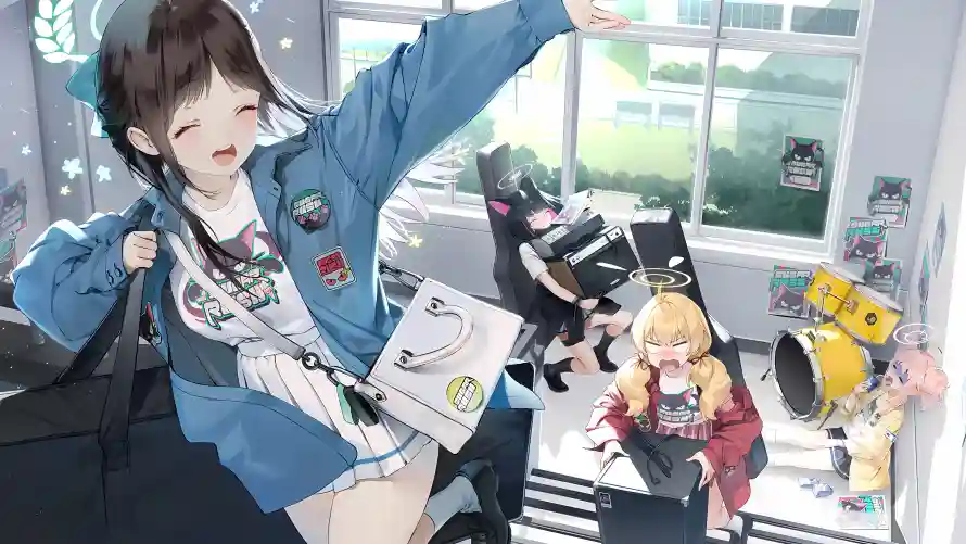 4k乐队壁纸 - 爱莉 - 乐队少女 - 蓝色外套「哲风壁纸」